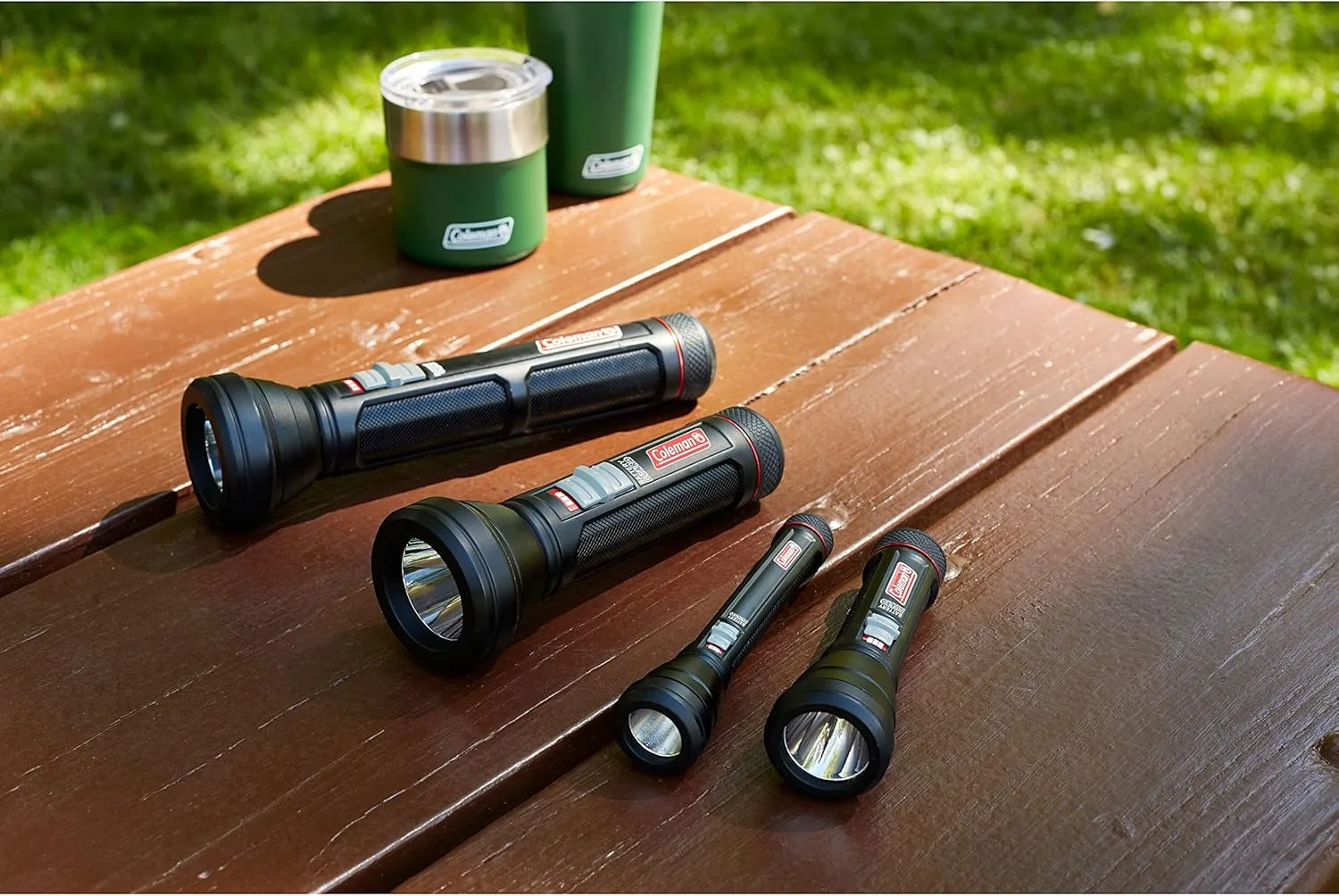 Coleman LED Flashlight with BatteryGuard Technology, Strong & Lightweight Water-Resistant Flashlight with Extra Drop Protection, Up to 25% More Battery Life than Traditional Flashlights