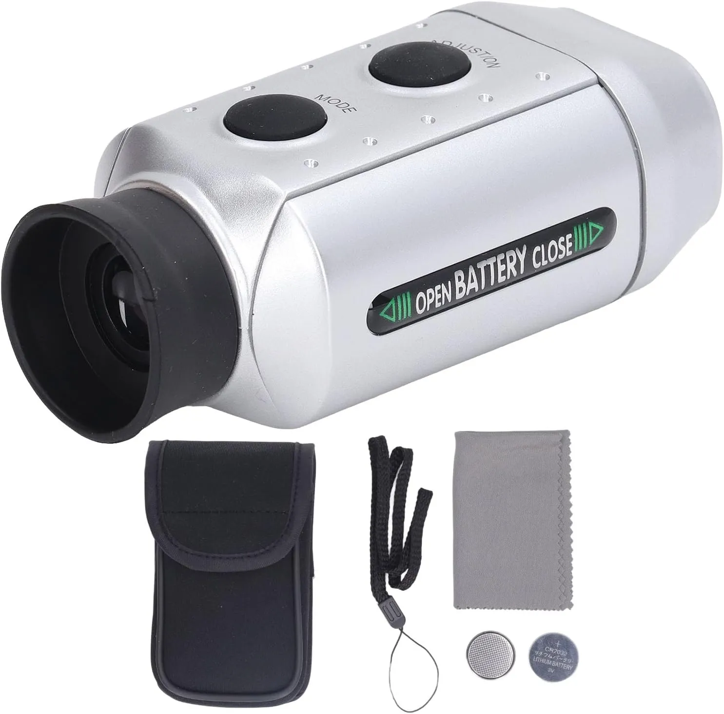 Compact Golf Rangefinder - Battery Powered 1000 Yard 7X Monocular Range Finder Golf Distance Meter for Accurate Golf Measurements