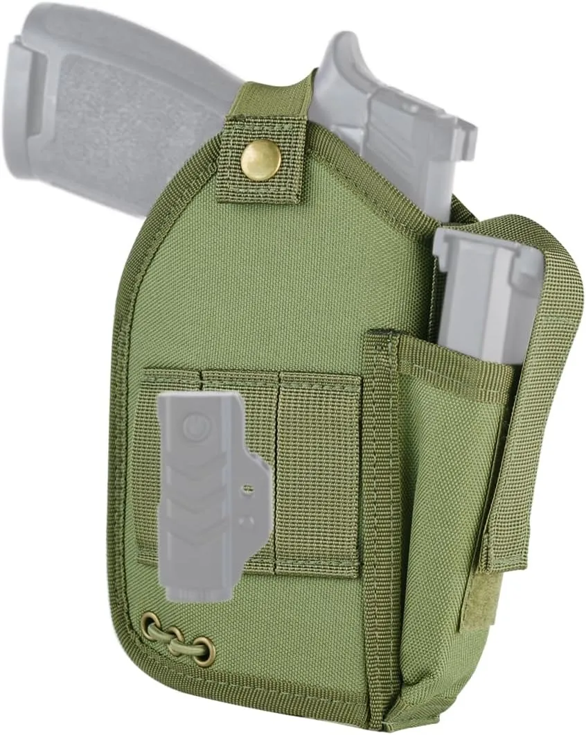 Compact OWB Holster for Pistols with Flashlight or Laser, Everyday Carry for Right Hand Universal Accessories