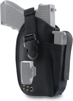 Compact OWB Holster for Pistols with Flashlight or Laser, Everyday Carry for Right Hand Universal Accessories