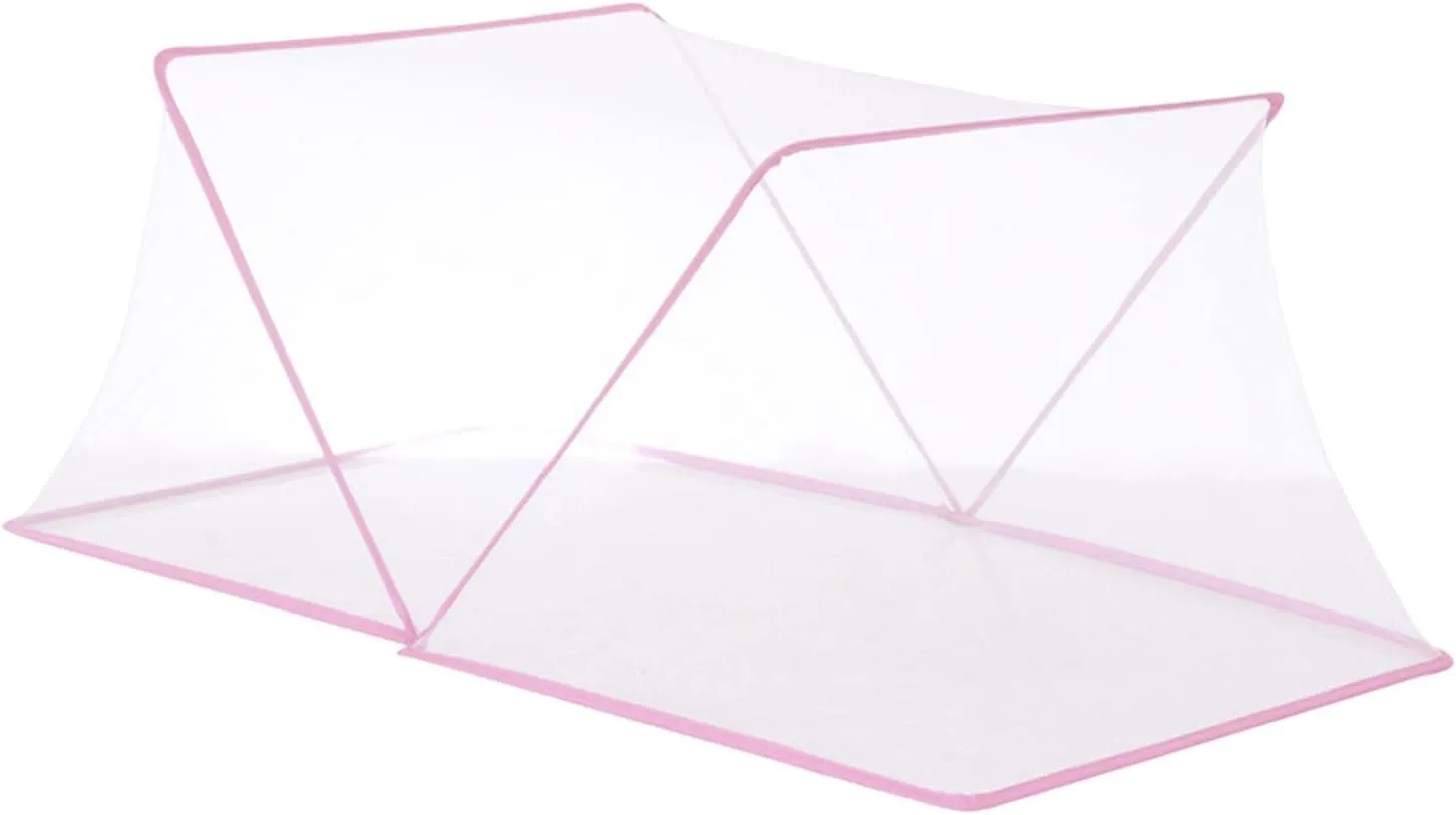 Compact Privacy Canopy for Adults - Quick Assembly Sleeping Shelter, Pink 190x80x80cm