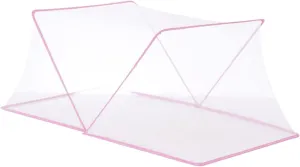Compact Privacy Canopy for Adults - Quick Assembly Sleeping Shelter, Pink 190x80x80cm