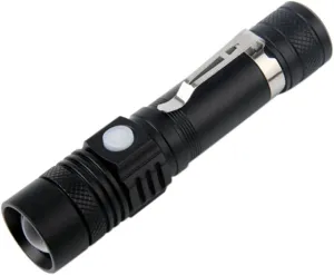Compact Zoomable T6 LED Flashlight High Lumen Handheld Torch