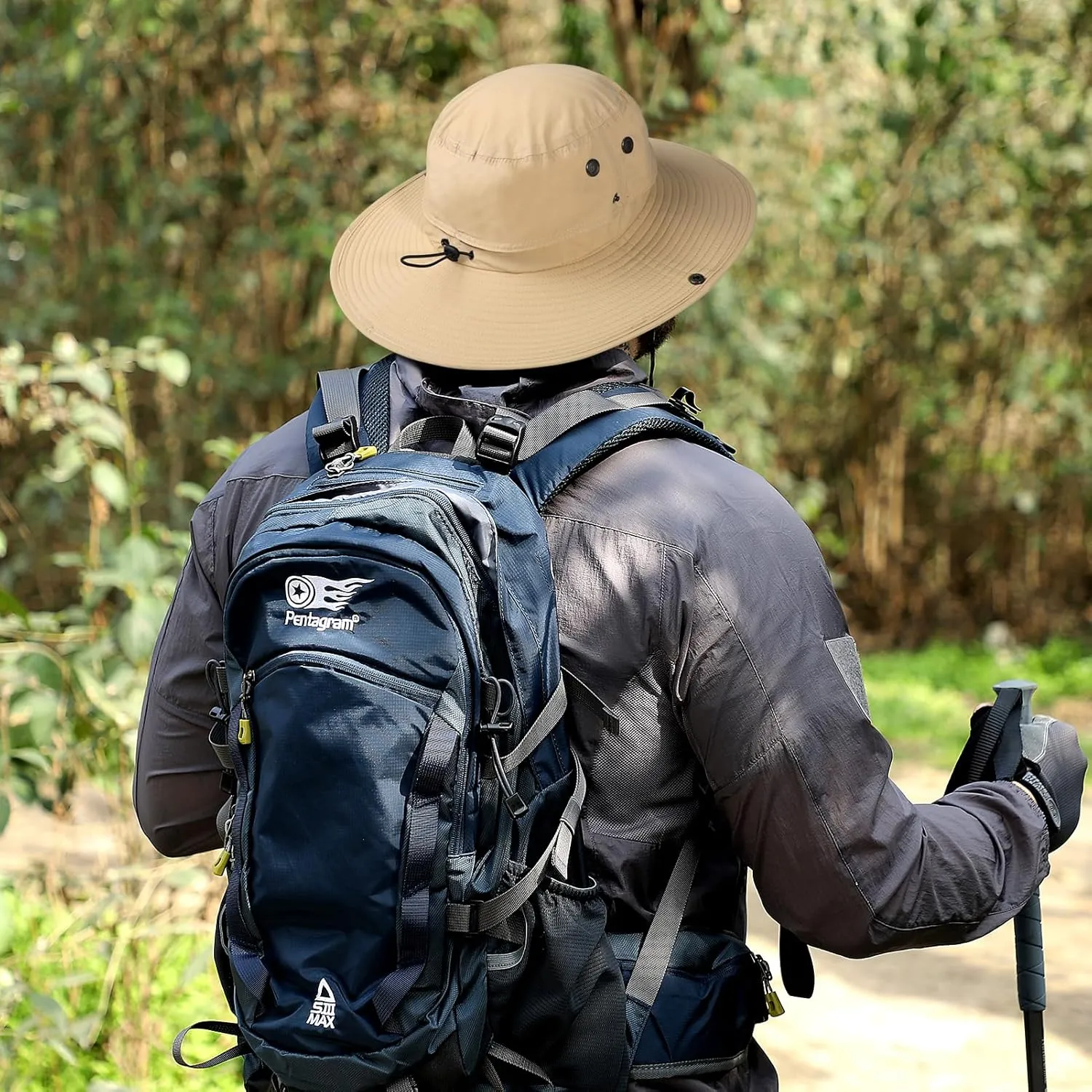 Cooling Bucket Hat UPF 50  Wide Brim Sun Hat for Women Men Lightweight Foldable Summer Hiking Fishing Hat Detachable Strap