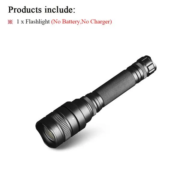 CREE-XHP70 LED tactical flashlight powerful led flashlight 10000lm lanterna Zoom linterna rechargeable torch 2x18650 battery