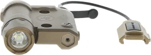 Crimson Trace CMR-301 FDE Railmaster with Green Laser, Adjustable 1000 Lumen LED Flashlight and Rechargeable Battery for Shooting, Competition and Range