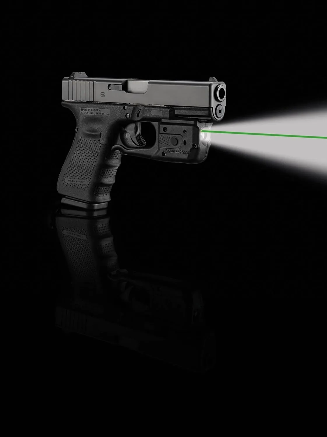 Crimson Trace LL-807 Laserguard Pro with a Tactical Flashlight, Heavy Duty Construction and Instinctive Activation for Glock Full Size and Compact Pistols, Defensive Shooting and Competition