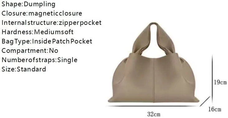 cross-body bag Genuine Cowhide Cloud Bag
