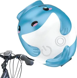 Cycling Horn and Light | Cute Whale LED Bike Lamp with 110 Decibel Horn - High Brightness Flashlight, Cycling Accessories for Adventure, Safety, Outdoor