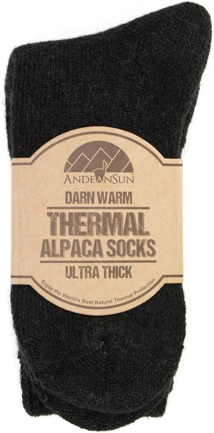 Darn Warm Anti-Smell Alpaca Socks - Best Natural Solution for Cold Feet - Perfect for Outdoor Activities