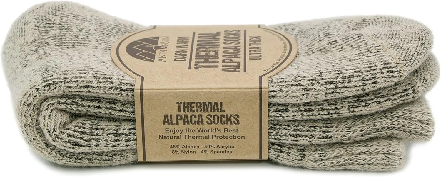 Darn Warm Anti-Smell Alpaca Socks - Best Natural Solution for Cold Feet - Perfect for Outdoor Activities