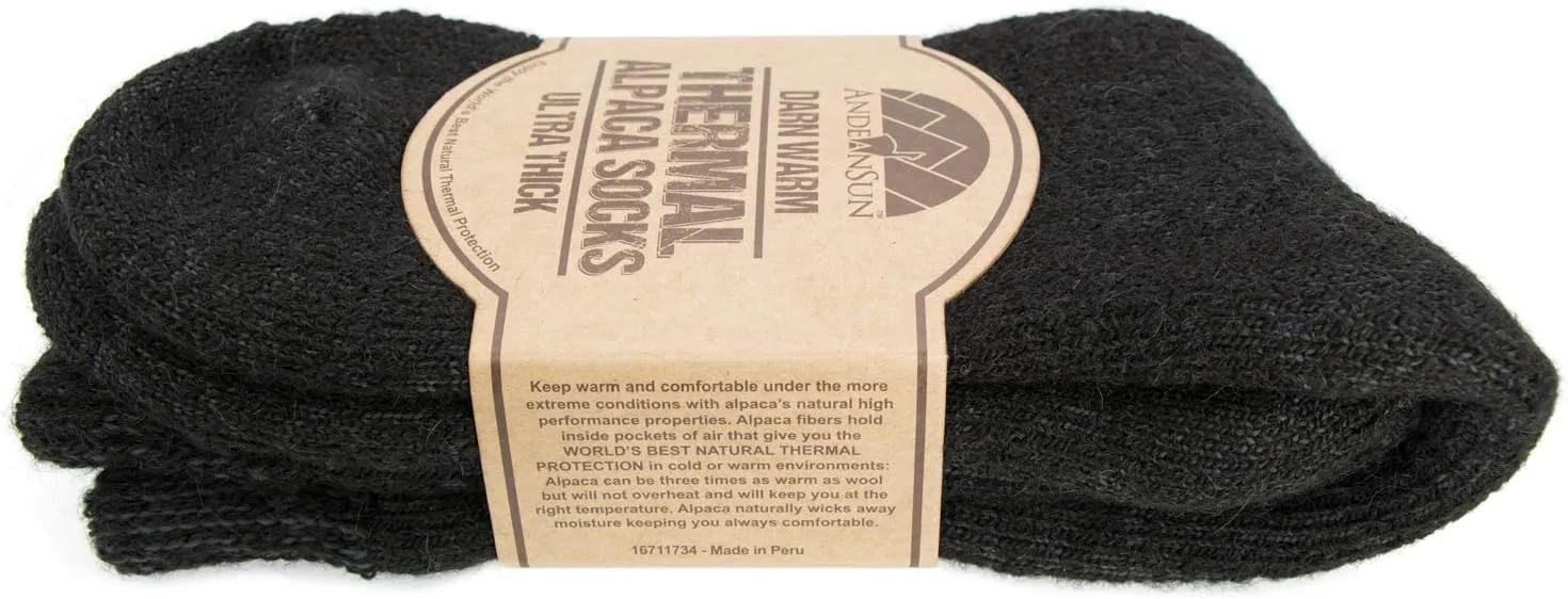 Darn Warm Anti-Smell Alpaca Socks - Best Natural Solution for Cold Feet - Perfect for Outdoor Activities