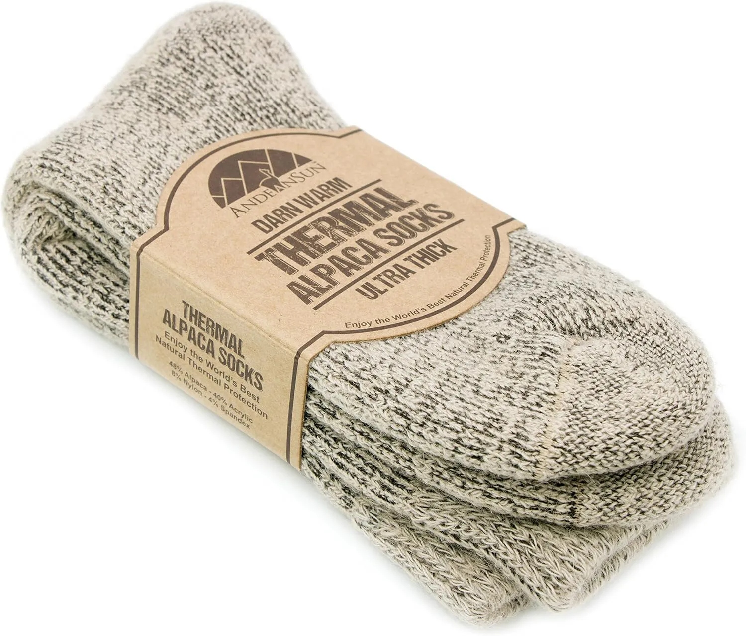 Darn Warm Anti-Smell Alpaca Socks - Best Natural Solution for Cold Feet - Perfect for Outdoor Activities