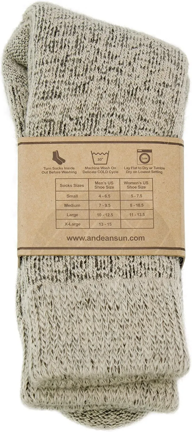 Darn Warm Anti-Smell Alpaca Socks - Best Natural Solution for Cold Feet - Perfect for Outdoor Activities