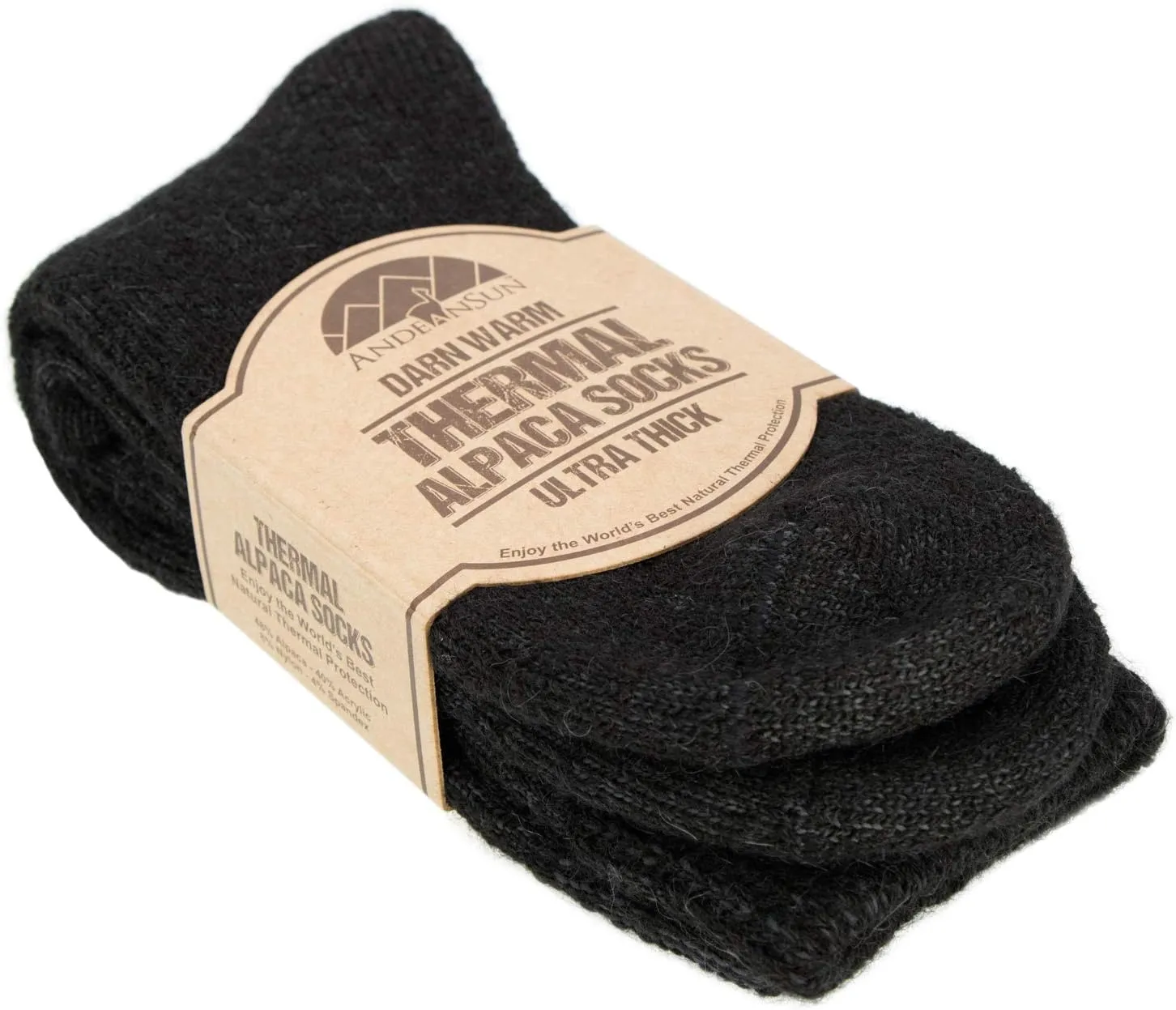 Darn Warm Anti-Smell Alpaca Socks - Best Natural Solution for Cold Feet - Perfect for Outdoor Activities