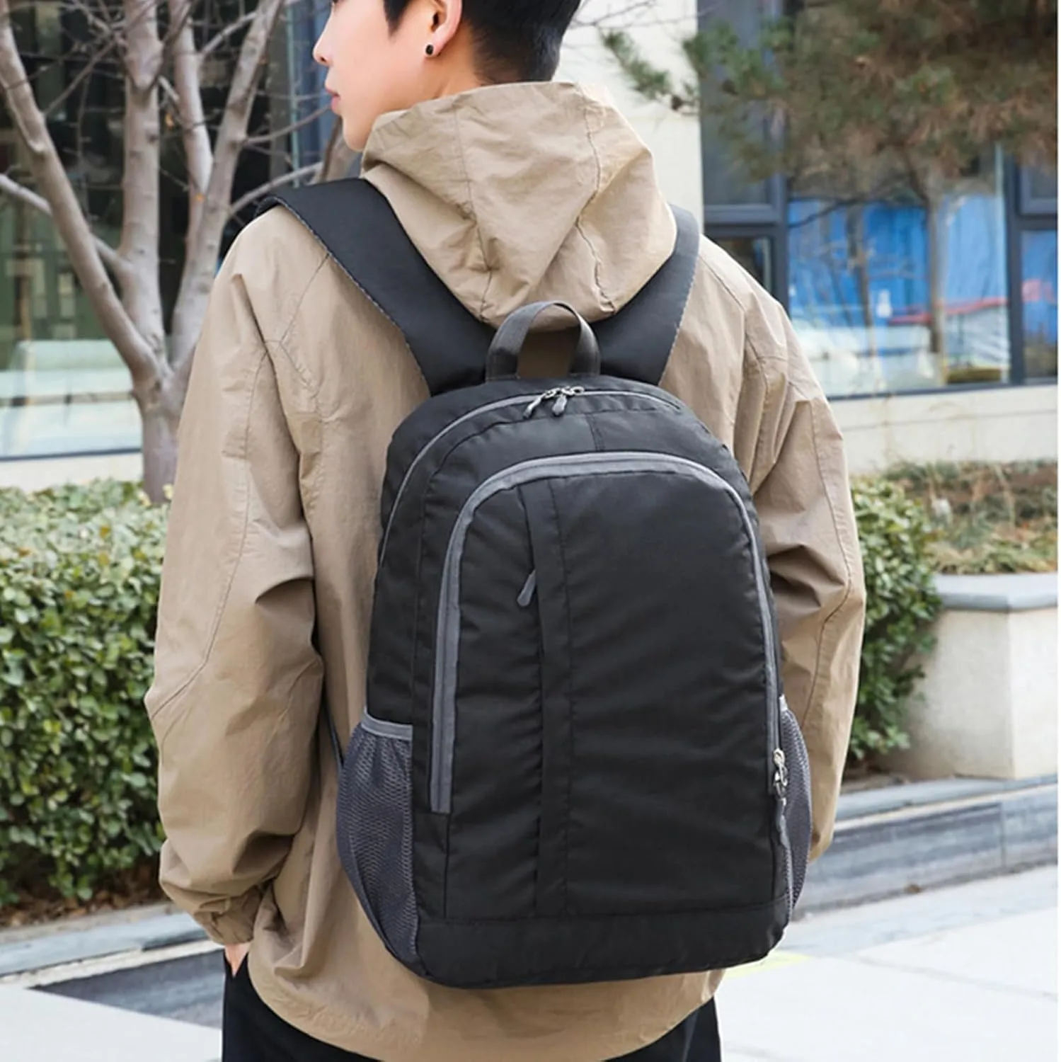 Daypack Hiking Backpack - 30l Lightweight Foldable Rucksack for Outdoor Travel, Trekking Gear | Climbing Daypack, Mountaineering Adventure Bag, Compact Backpacking Pack for Men Women