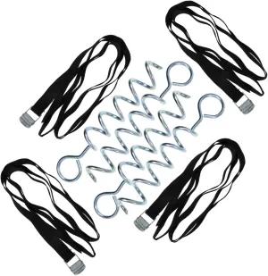 Dog Tie Out Stake 4 Pack Tent Ground Pegs Heavy Duty Wear-Resistant Portable Dog Anchor Easy to Set up