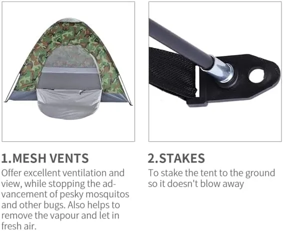Double Door Camping Dome Tent