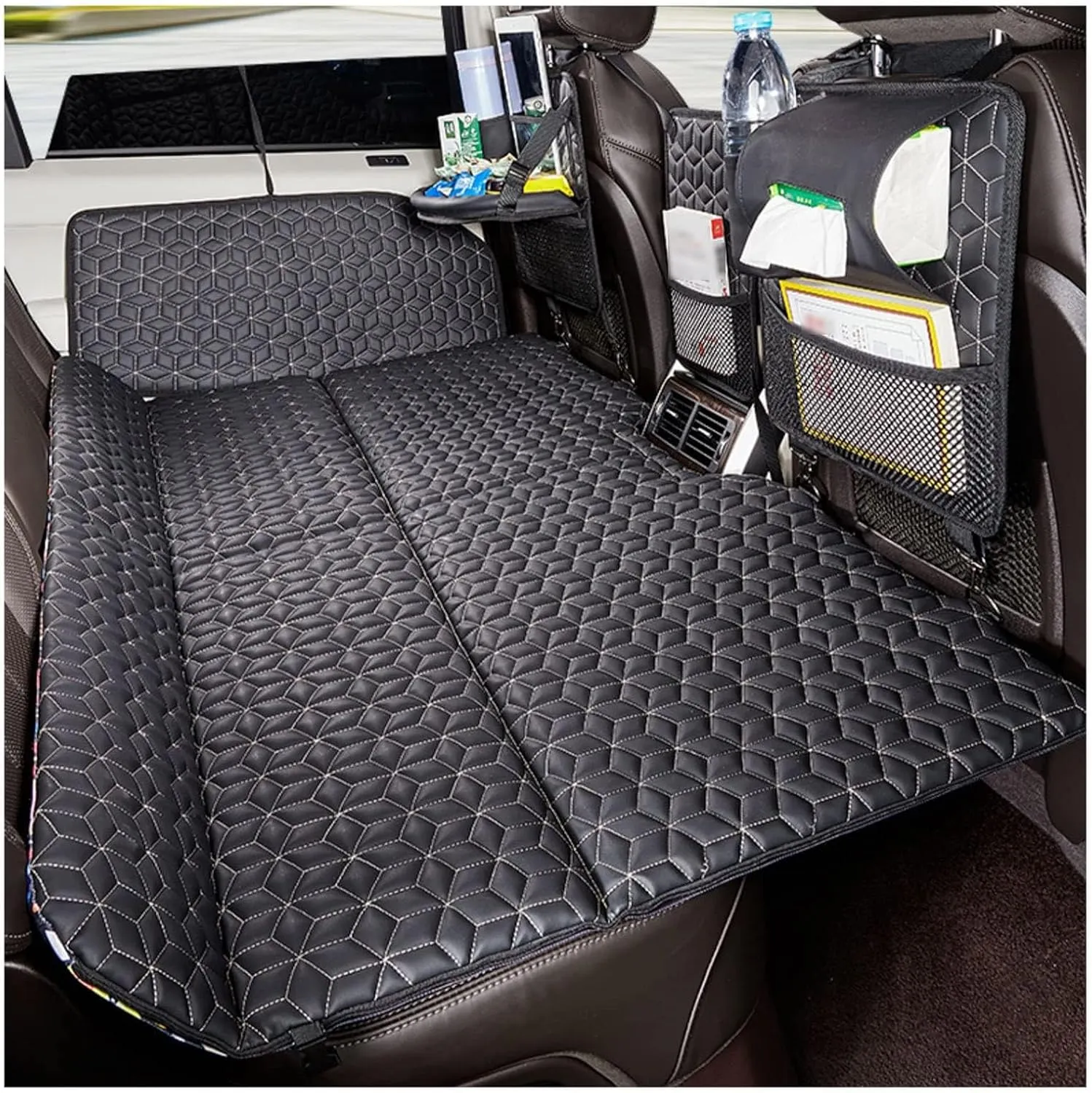 Double-Sided Folding Car Bed Mattress for Jeep Compass 2017 2018 2019 2020 2021 2022 2023 2024, Non Inflatable Rear Seat Rest Pad Travel Camping Double Interior Accessories