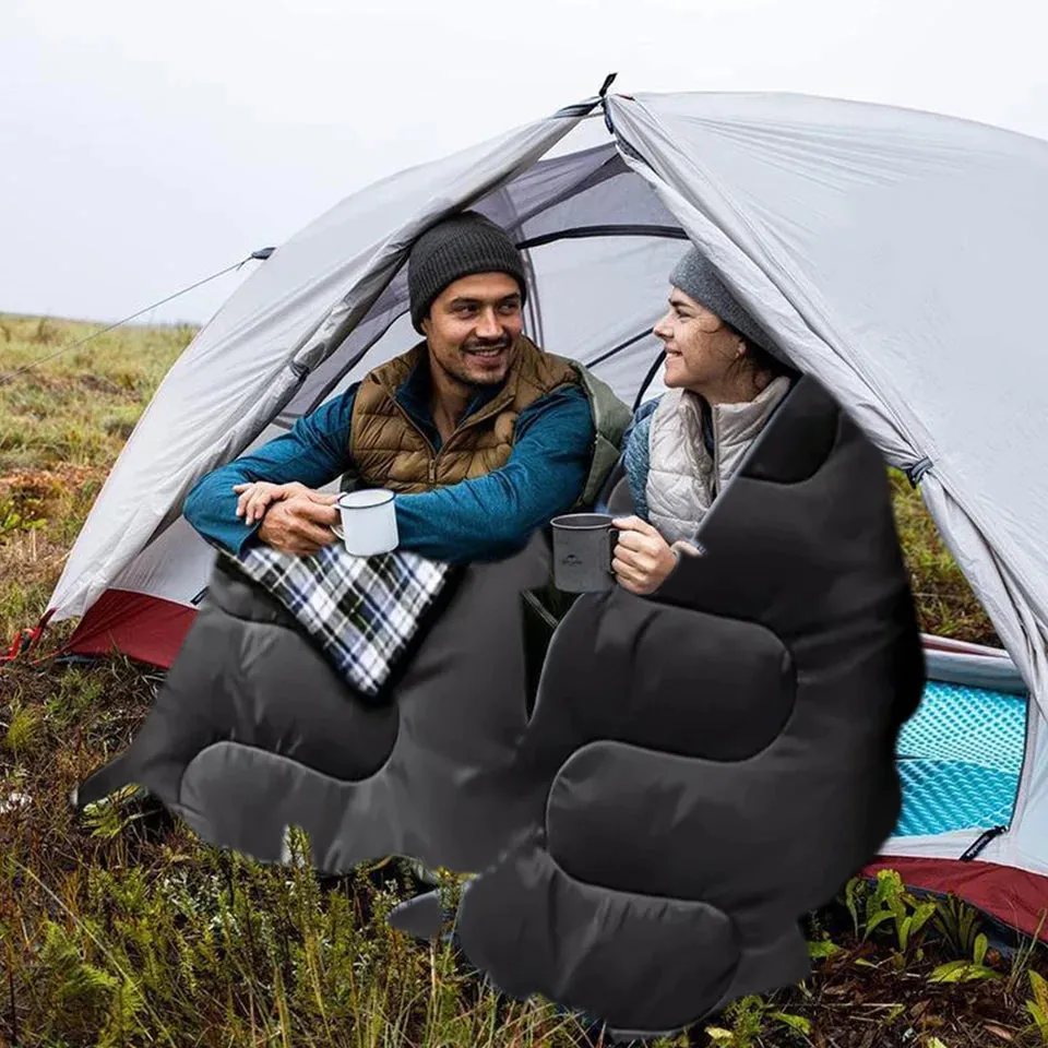 Double Sleeping Bag Sleeping Bags For Adults2 Pillows Bag Large Camping Sleeping Bag Lightweight Sleeping Bag