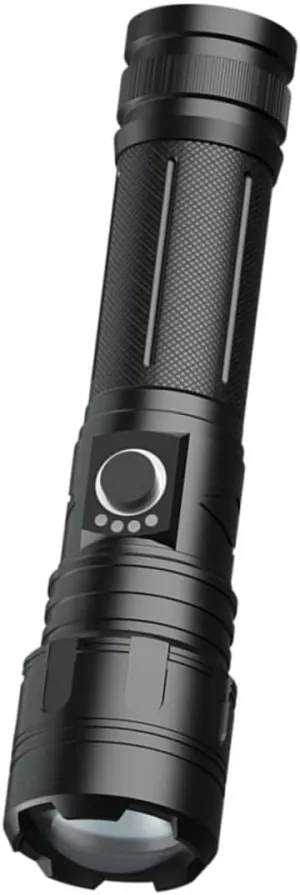 Emergency Flashlight Rechargeable Telescopic Zoom Led Flashlight for Camping Hiking Outdoor