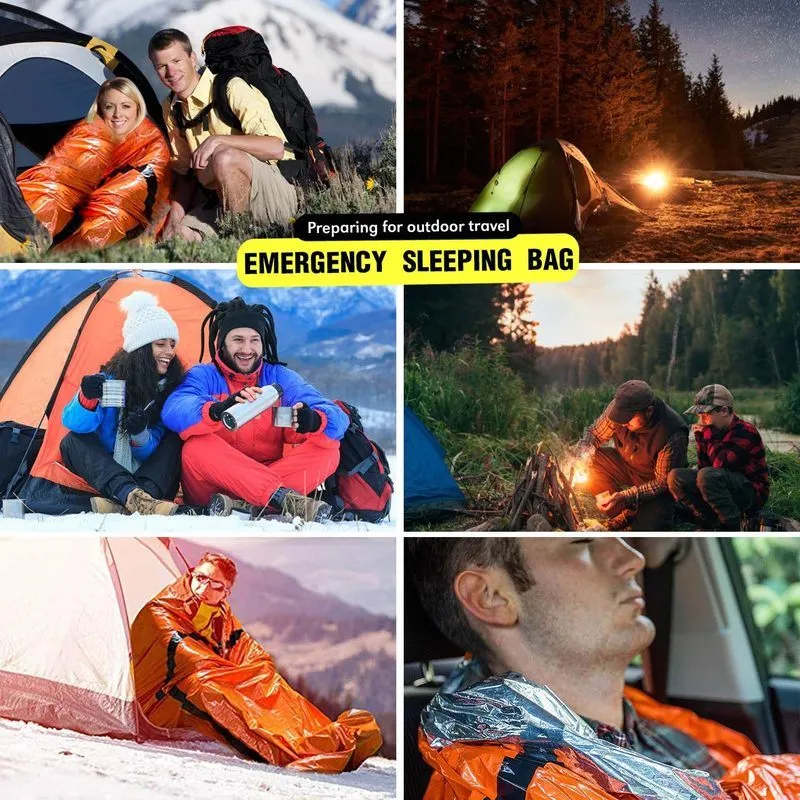 Emergency Sleeping Bag Camping Rescue Survival Blanket