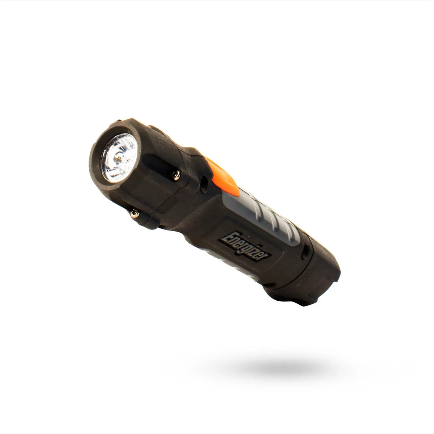 Energizer HC-300 LED Flashlight, IPX4 Water Resistant, Maximum Durability, Smart Dimming LED, High-Performance Task Light, Batteries Included, Black/Gray