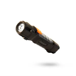 Energizer HC-300 LED Flashlight, IPX4 Water Resistant, Maximum Durability, Smart Dimming LED, High-Performance Task Light, Batteries Included, Black/Gray