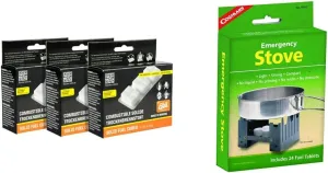 Esbit 1300-Degree Smokeless Solid 14g Fuel Tablets for Backpacking, Camping, and Emergency Prep