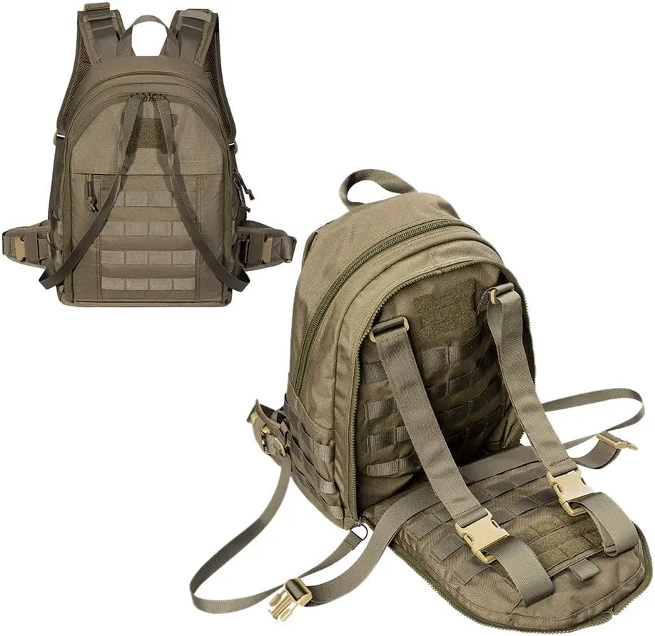 EXCELLENT ELITE SPANKER Military Tactical Backpack Detachable Backpack Quickly Turns into Outdoor Vest(Ranger Green)