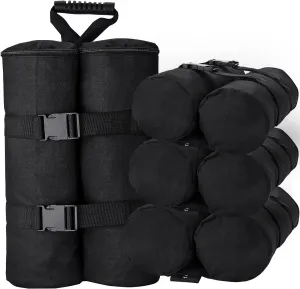 Extra Large Canopy Weight Bags(320 lbs) Set of 4, Heavy Duty Leg Gazebo Extra Large Weights Sand Bags for Pop up Canopy Tent, Instant Outdoor Sun Shelter, Patio Umbrella