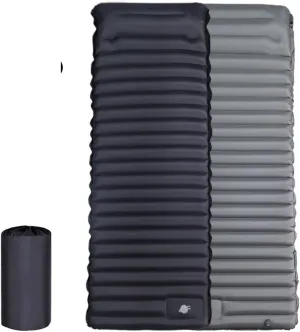 Extra Thickness Inflatable Sleeping Pad with Built-in Pump, Most Comfortable Camping Mattress for Backpacking, Car Traveling and Hiking, Compact and Lightweight Ultralight (Black)