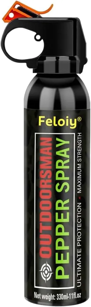 FELOIY Pepper Spray Home, Outdoor Defense - Safe and Effective Protection - 30 Feet Spray - Easy to Carry, Convenient to Use (330ml)