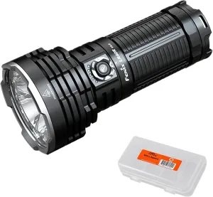 Fenix LR40R V2.0 15,000 Lumen Super Bright Flashlight, USB-C Fast Charging Rechargeable Long Throw Searchlight with Floodlight and Spotlight and Organizer