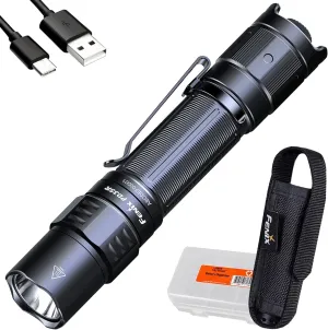 Fenix PD35R Tactical Flashlight, USB-C Rechargeable, 1700 Lumen with Organizer