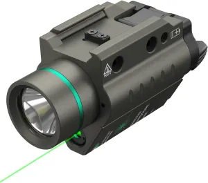 Feyachi Red/Green Laser Flashlight Combo 500 Lumen Tactical Light with Picatinny Rail Mount