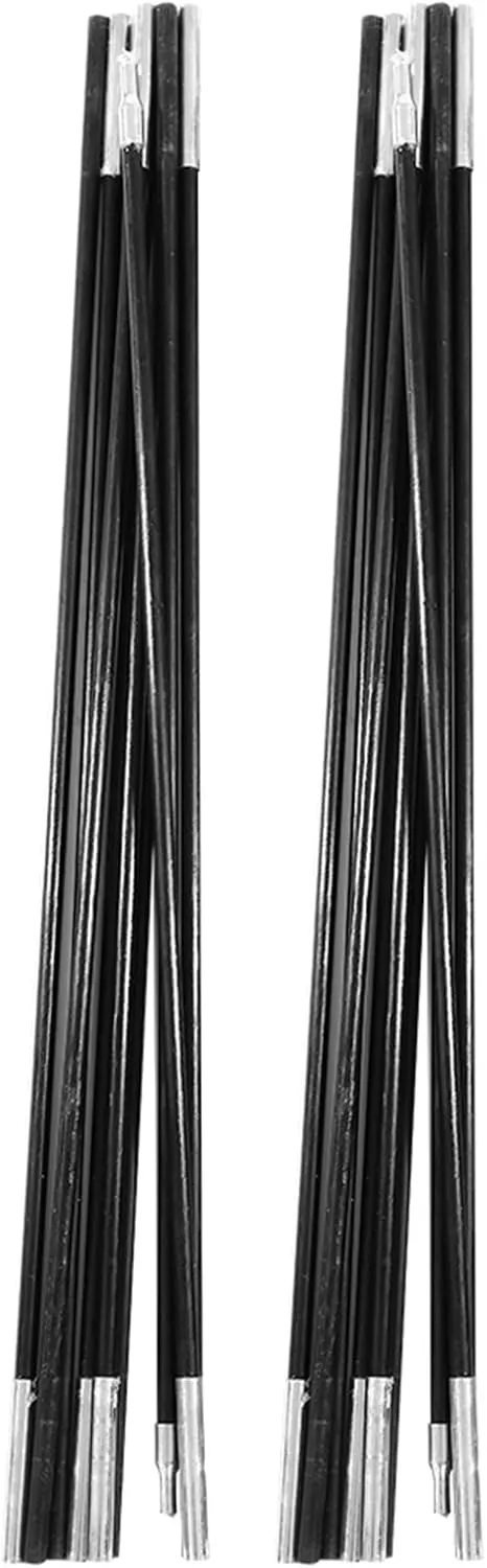 Fiberglass Tent Pole Portable Awning Rod High Strength Elastic Fiberglass for 7-8 Person Camping Tent