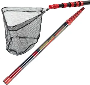 Fishing Net Fishing Net Telescoping Foldable Landing Net Pole Lightweight Carp Carbon Fiber Folding Sea Hand Dip Net 3M/4/2.1M Tackle Collapsible Fshing