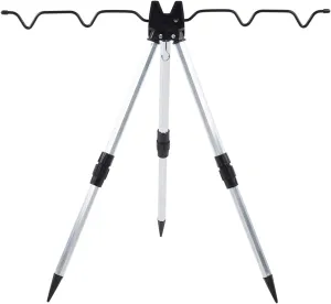 Fishing Pole Holder, Mini Fishing Pole Tripod Bracket, Folding Tripod Sea Fishing Pole Bracket Aluminum Alloy for Sea/Fresh Fishing Fishing Outdoor