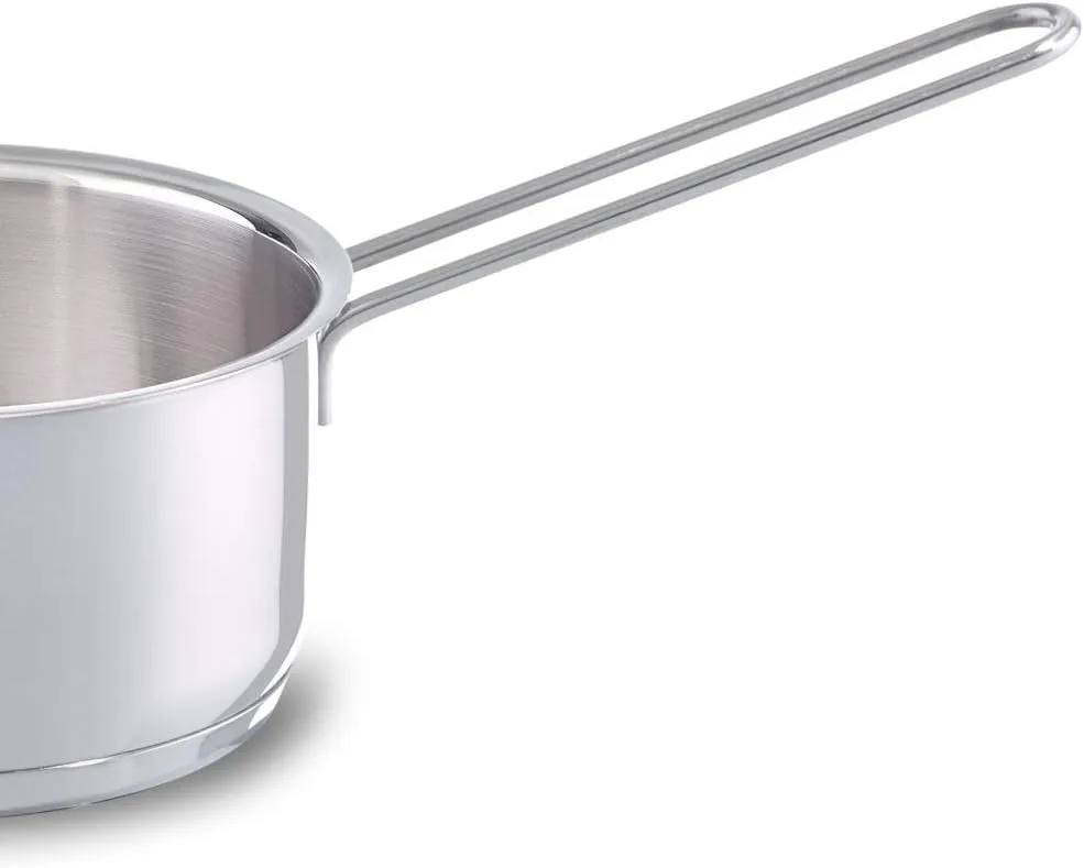 Fissler 008-166-14-100 Single-Handed Pot, Snacky, Sauce Pan, Silver, 5.5 inches (14 cm), Small, Gas Stove/Induction Compatible
