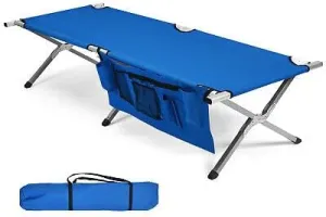 Fits for Foldable Camping Cot W/Carrying Bag&Large Storage Organizer Load 450 LBS Blue Size : 75" x 29"x 17"