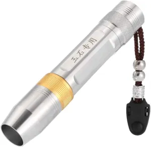 Flashlight Jewelry Identification Lights 3 in 1 Yellow White Flashlight Handheld Torch Lamp Portable Flashlight Torch for Jade Money Test