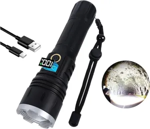 Flashlights High Lumens,Led Flashlight, Zoomable, High Lumen, Tactical Flashlight,Perfect for Camping and Adventure。