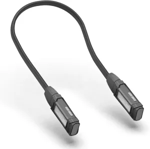 Flexible LED Neck Light, Detachable Dual Head, 200LM High/100LM Low, Magnetic Base, Type-C Charging