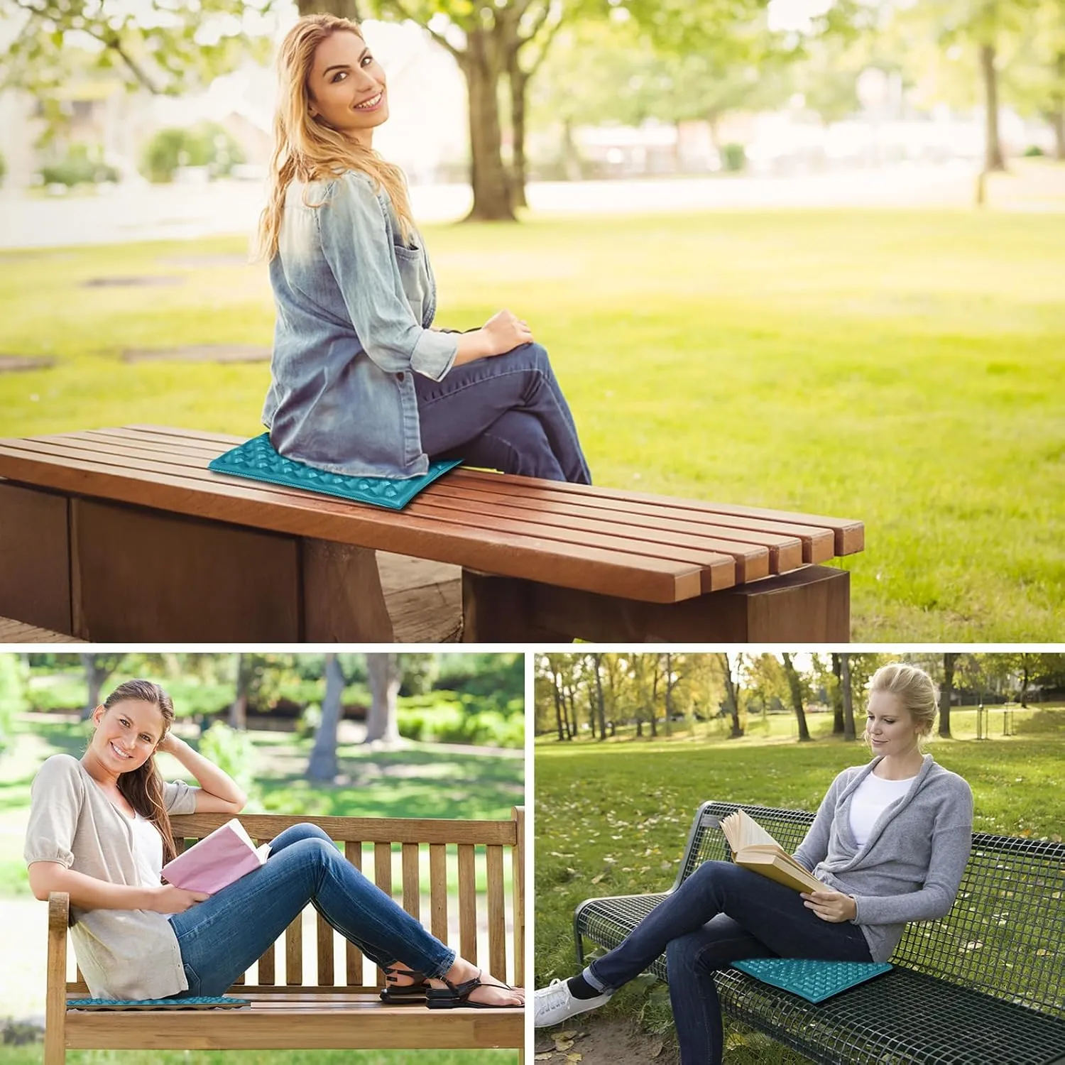 FOCHIER F Stadium Seat Pad, Camping Foam Pad, Foldable Z Stadium Seat Cushion Insulated Sitting Pad for Camping Backpacking Stadium Outdoor Picnic, Hiking, Mountain,Bleachers