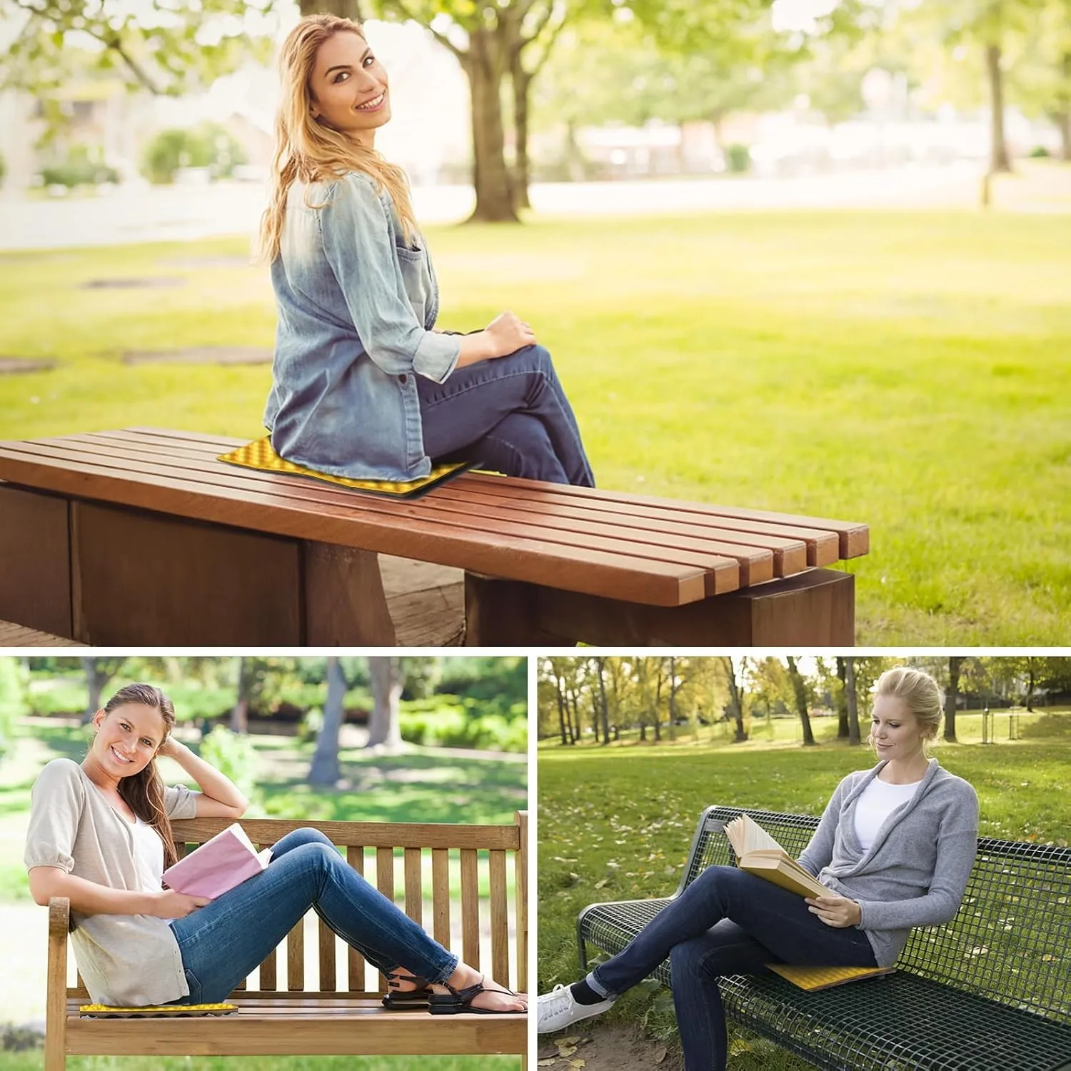 FOCHIER F Stadium Seat Pad, Camping Foam Pad, Foldable Z Stadium Seat Cushion Insulated Sitting Pad for Camping Backpacking Stadium Outdoor Picnic, Hiking, Mountain,Bleachers