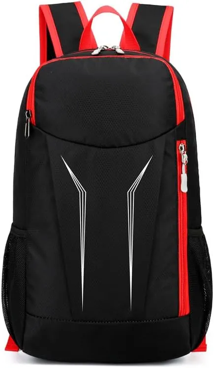 Foldable Backpack Lightweight Outdoor Hiking Daypack Compact Travel Packable Bag for Trekking Camping and Casual Use (Black)