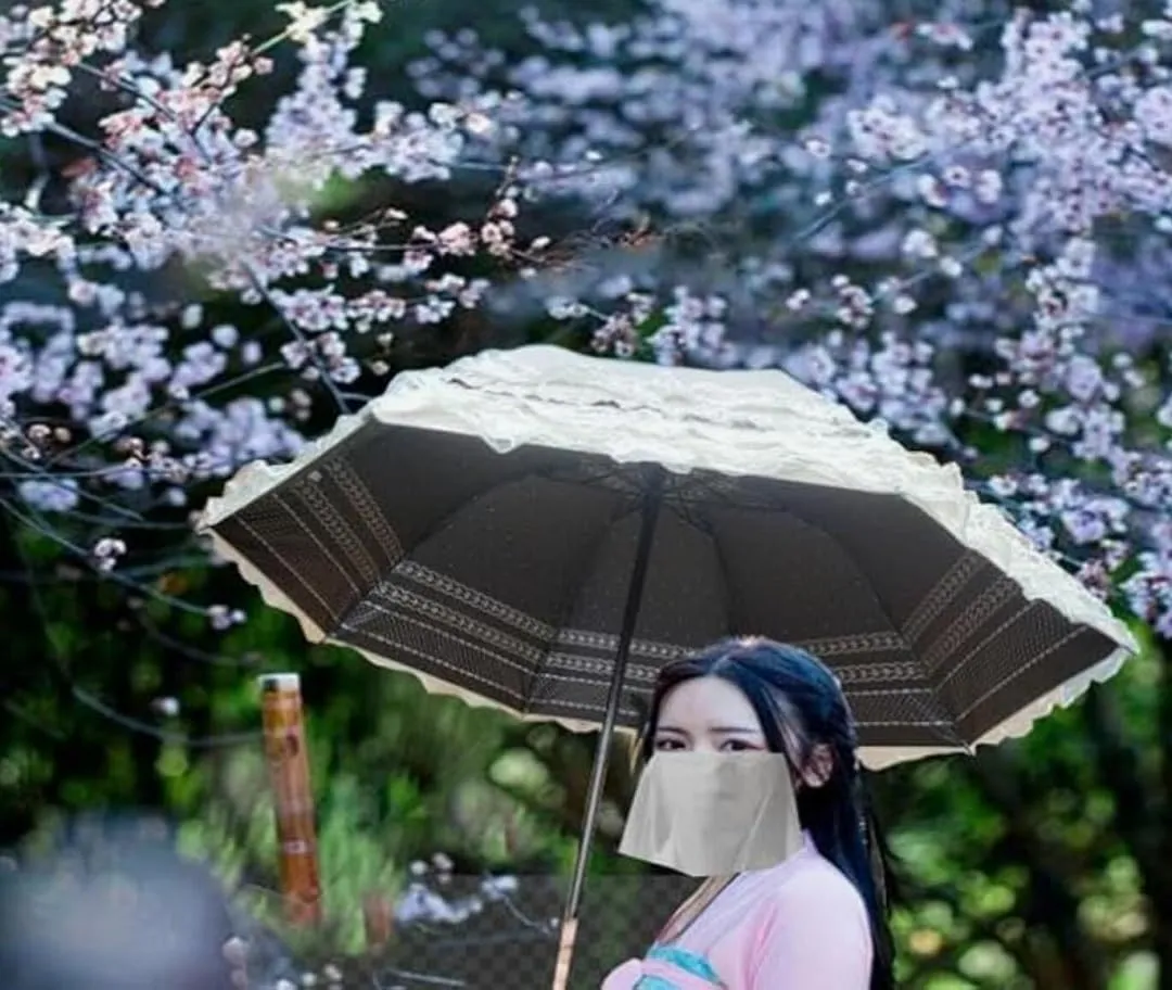 Foldable Travel Umbrella Compact UV Resistance Princess Lace Parasol Umbrella Sun Umbrella for Women Girls