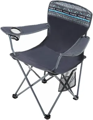 Folding Camp Chair Adults Outdoor Folding Camping Chair Beach Chair Portable Stable Iron with Mesh Cup Holder Carry Bag for Camping Hiking Beach Fishing Garden-Dark Grey M