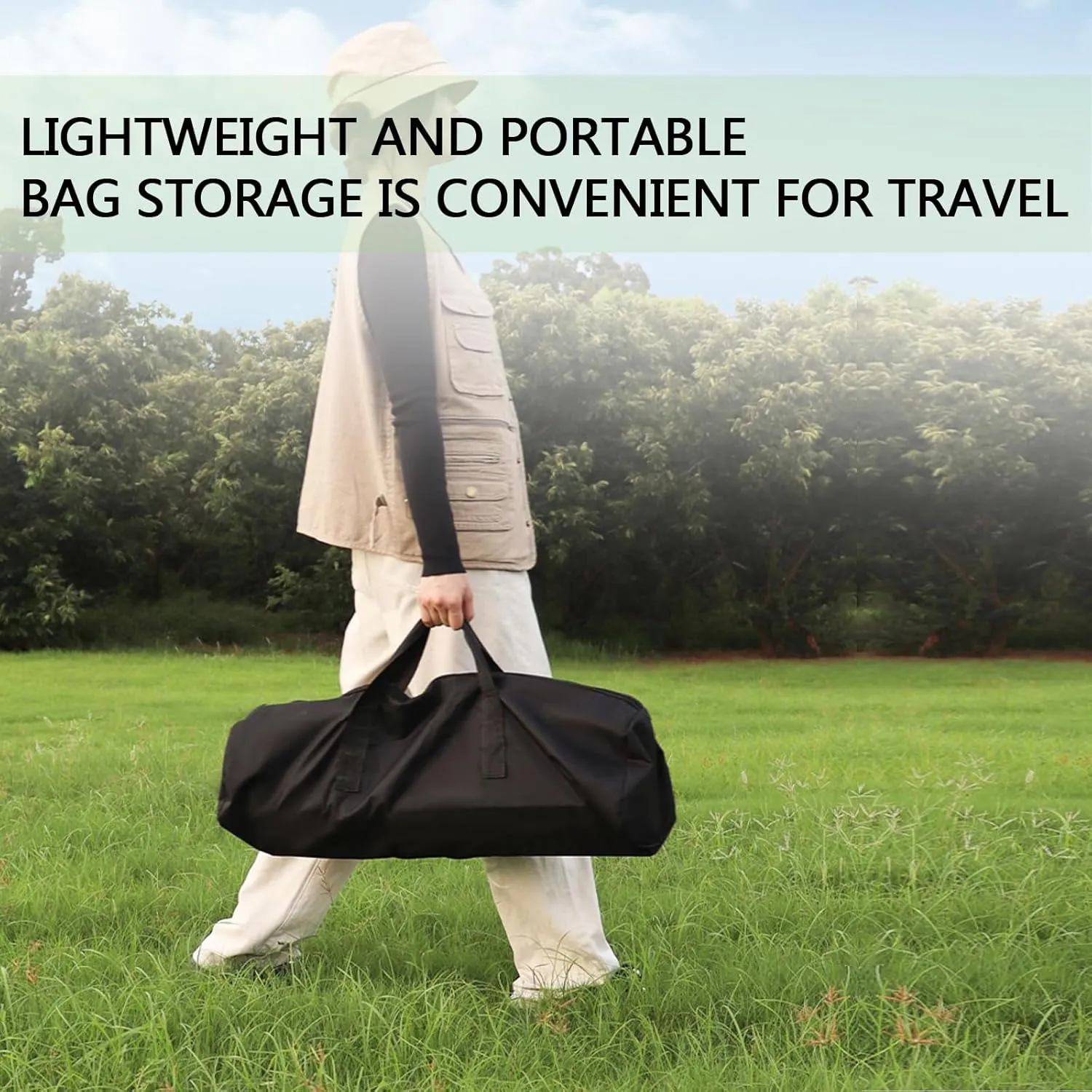 Folding Camping Table with Carry Bag, Roll-Up Aluminum Table for Camping, Beach, Travel, and Outdoor Cooking, Compact and Lightweight Light Yellow 50×53×50cm/19.7×20.9×19.7in